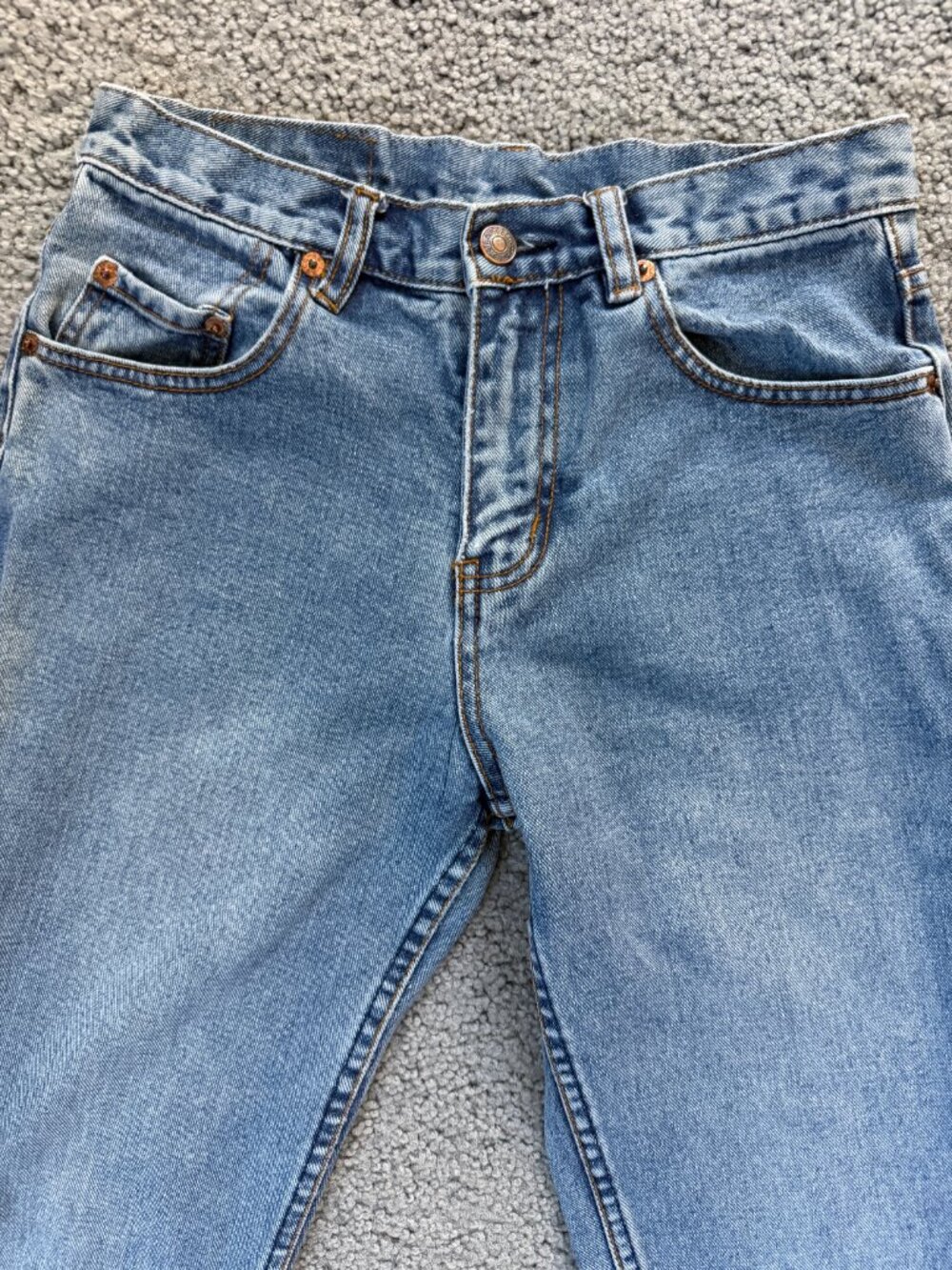 VTG 1998 Levi's 517 Made in USA Bootcut Jeans Distressed Light Wash 28x32 - Picture 4 of 14